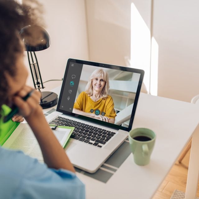 This image shows someone getting a telehealth ADHD assessment.